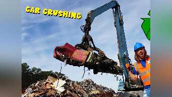 Car Crushing, Metal Recycling and Construction Equipment with Handyman Hal