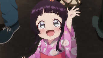 Under the light of the fireworks