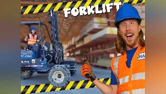 Forklift for Kids with Handyman Hal | Construction Equipment Fun Videos for Kids