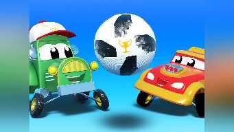 Cars and Trucks' Soccer Game / Tom draws a Dinosaur  / Spider Trucks / Construction Team Rescue