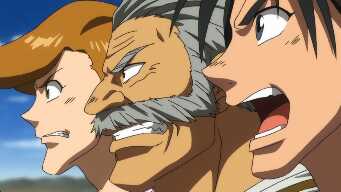 The Nakamachi trio vs Lady Spider