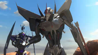 Starscream awakens Skyquake