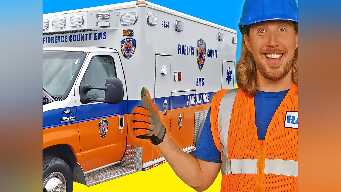 Handyman Hal Explores an Ambulance | Rescue Vehicles for Kids | Fun Videos for Kids